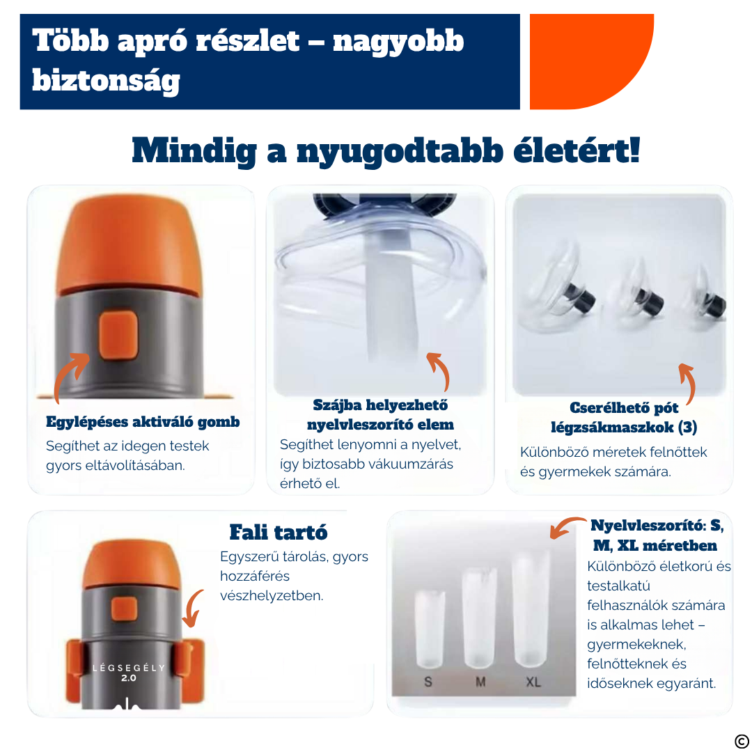 Légsegély™ 2.0 – Továbbfejlesztett vészhelyzeti szívóeszköz a légutak tisztítására - ErsteLuft™