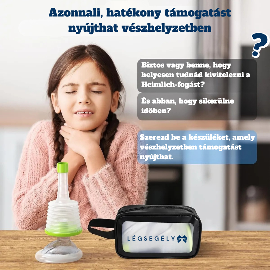 Légsegély™ - Vészhelyzeti szívóeszköz a légutak tisztítására - ErsteLuft™